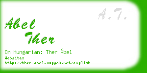 abel ther business card